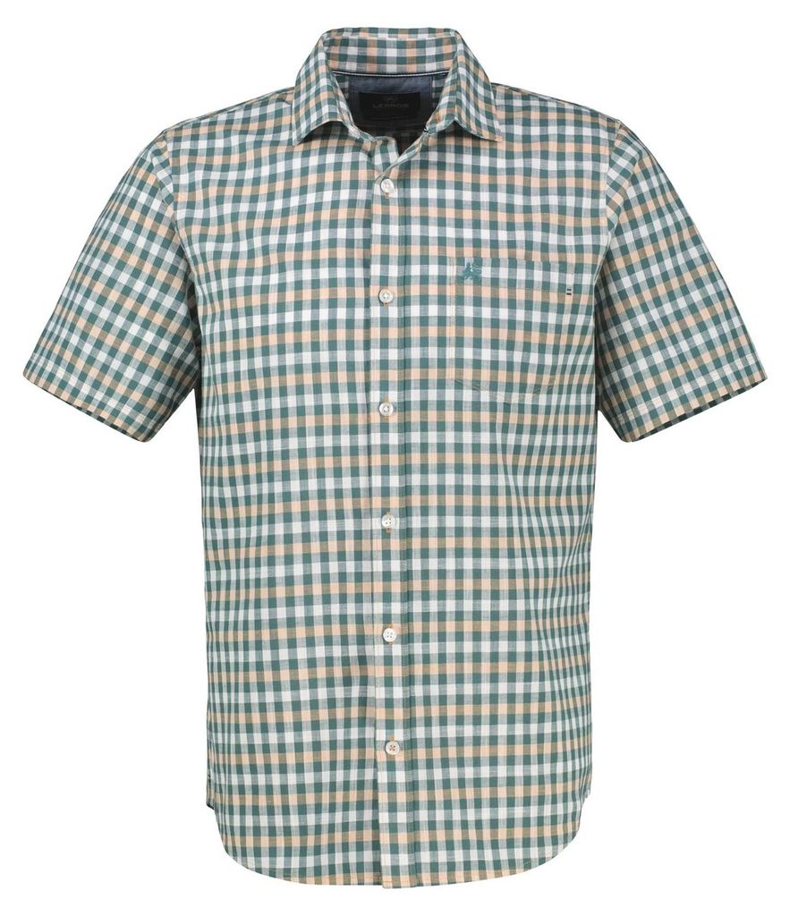 Lerros - Herren Freizeit kurzarm Hemd, (2642332), Größe:XL, Farbe:peach (922)