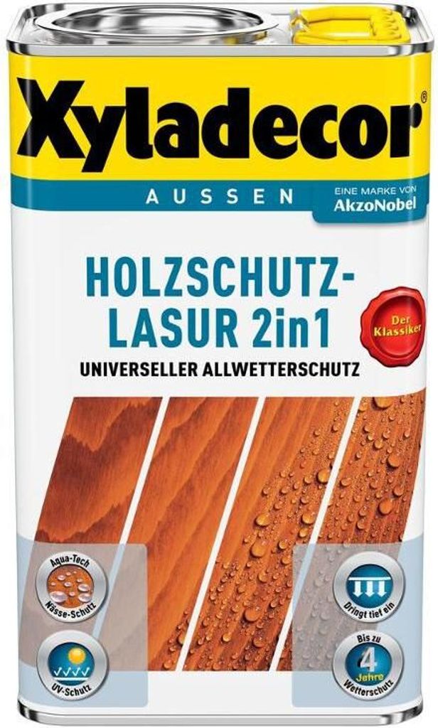 Xyladecor Holzschutz-Lasur 2 in 1, Fertig gemischt, 12 Produktbild 
