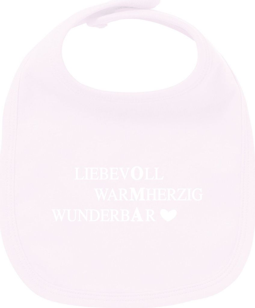 Huuraa Unisex Babylatz Liebevoll Warmherzig Wunderbar Oma Geschenk Babypink Baumwolle Liebevoll Warmherzig Wunderbar Mitbringsel