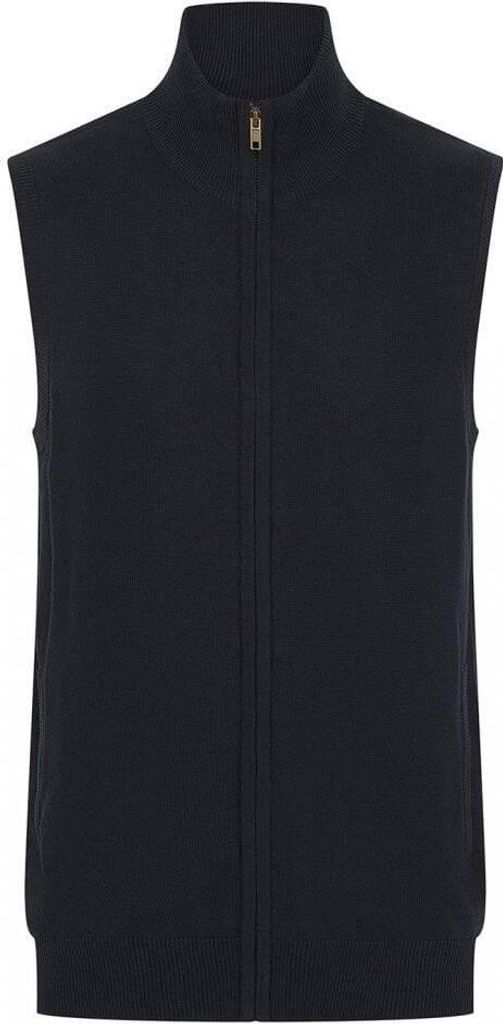 Henbury - Pullover Mit vorderem Reißverschluss für Herren Ärmellos RW10568 (L) (Marineblau)