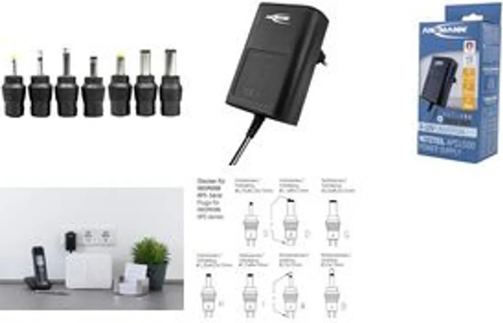 Ansmann APS 1500 Alimentation stabilisée 3V à 12V DC Haute Qualité - 19