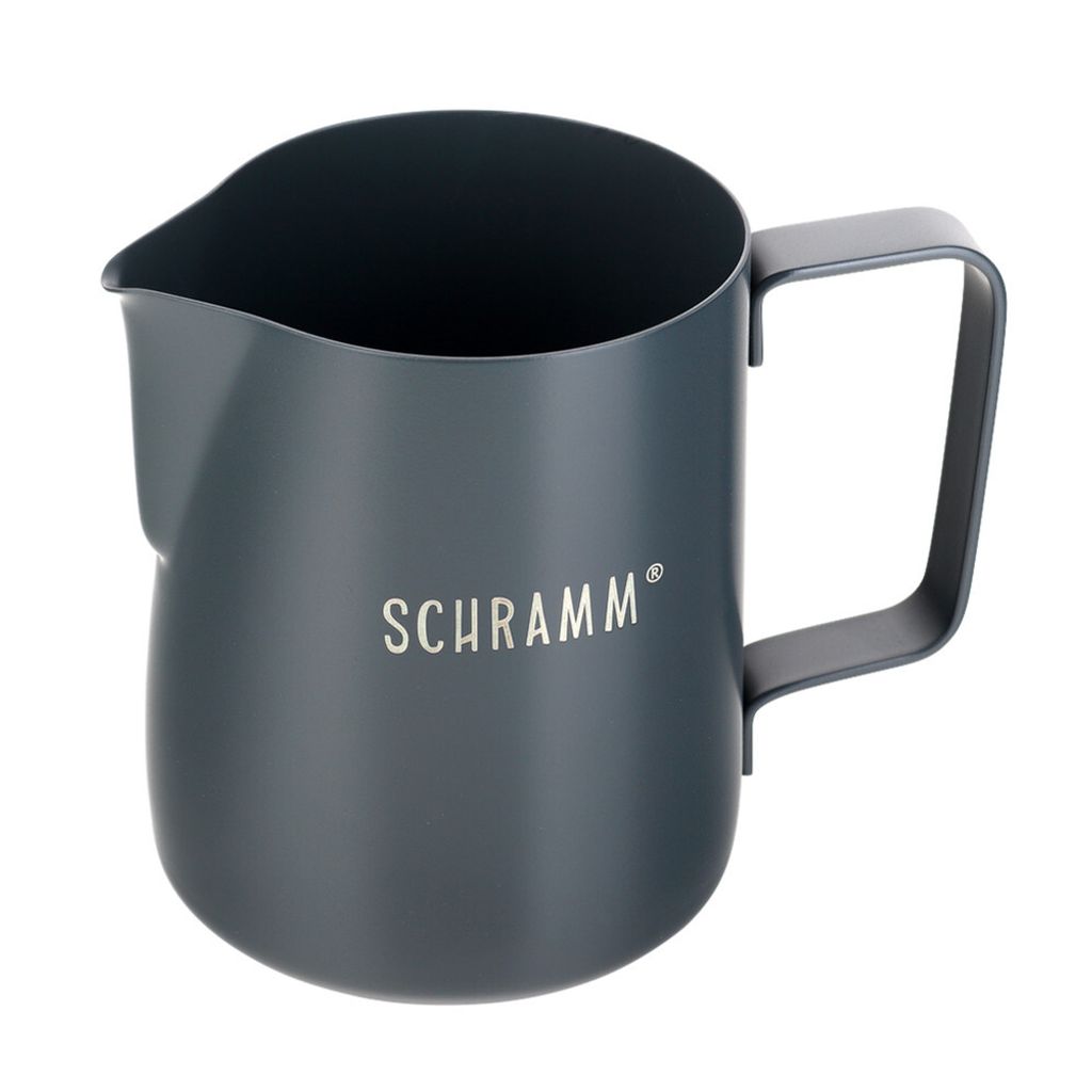 Schramm® Milchkännchen Milchkanne in schwarz oder grau  Produktbild 
