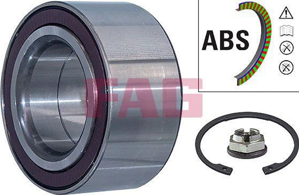 FAG 713 6204 20 Radlagersatz OE LR024508 kompatibel mit XE, XF, XJ, XK, Discovery, Evoque, Range Rover, Velar