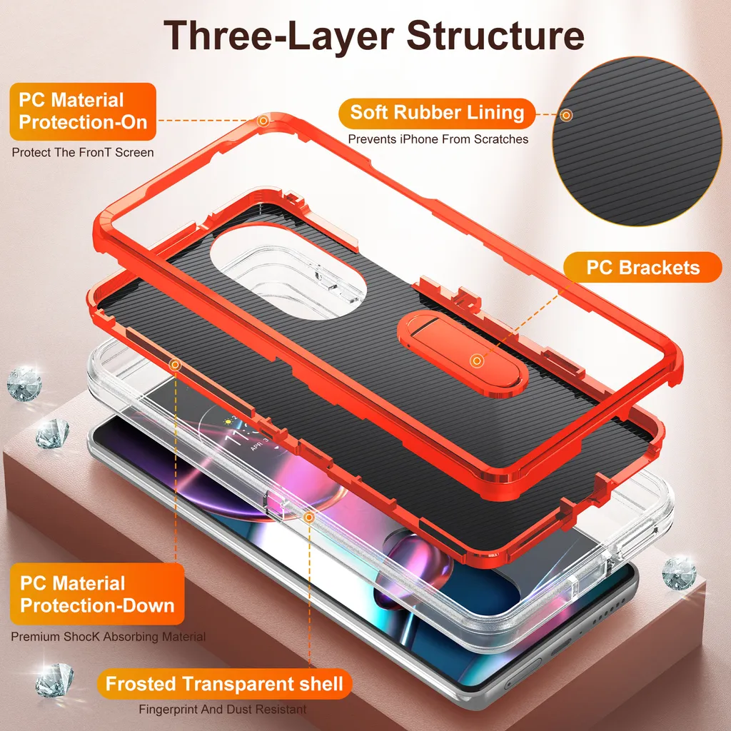 Custodia Motorola Edge 30 Pro Rugged Arancione: Per l'Avventura - 3