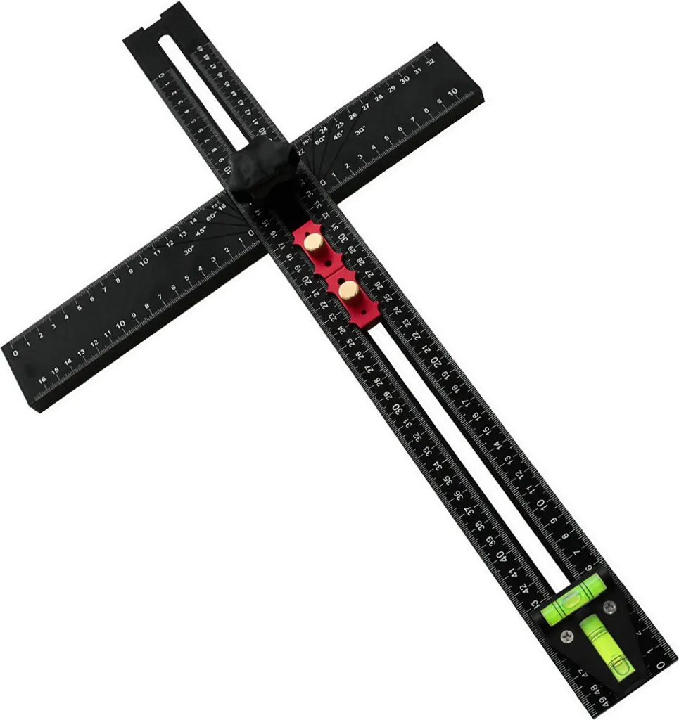 Équerre multi-angles 90°/45° de 54 cm, outil de mesure réglable et précis - 9