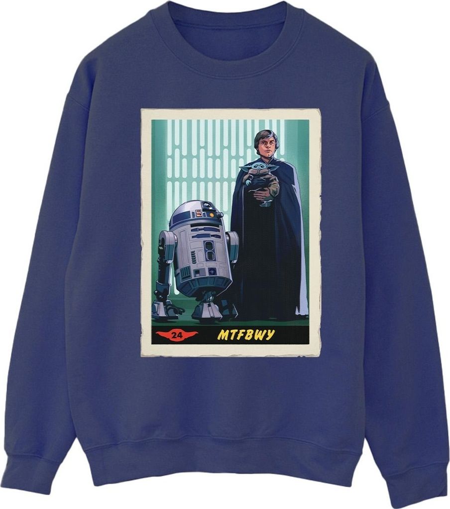 Star Wars - "The Mandalorian MTFBWY" Sweatshirt für Herren BI46591 (XXL) (Marineblau)