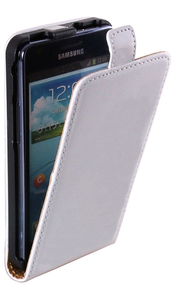 Flip Case für Samsung Galaxy I9100 SII S2 weiß ultra slim