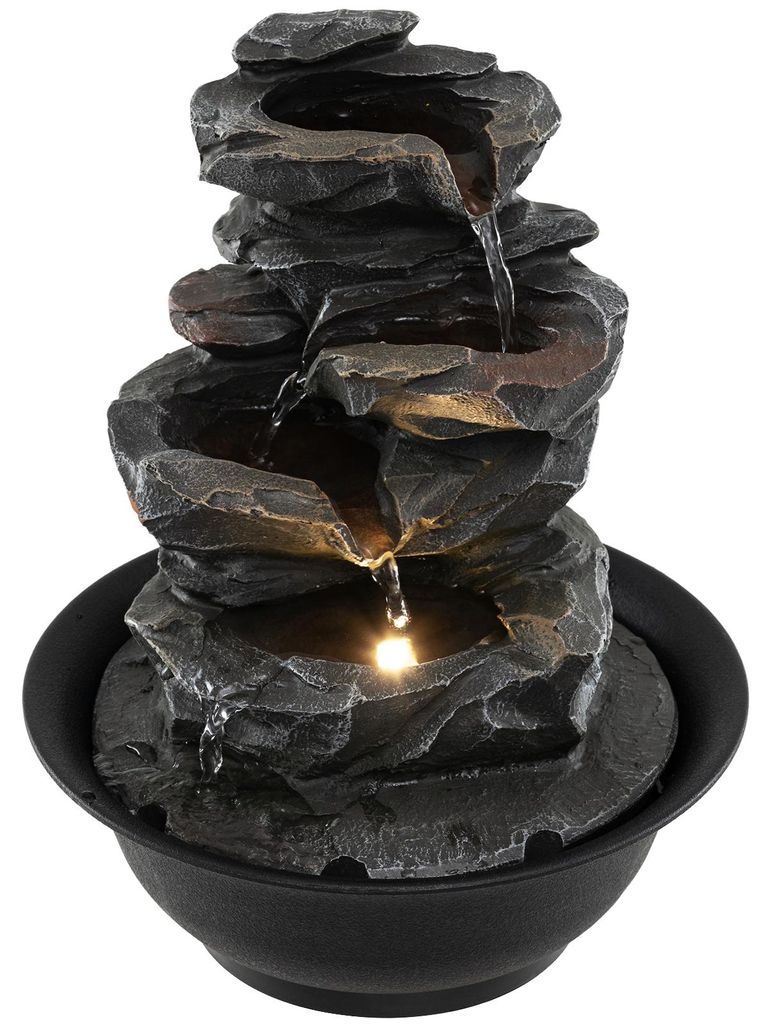 Fontaine de table COSTWAY, avec éclairage LED, pompe et Image du produit 