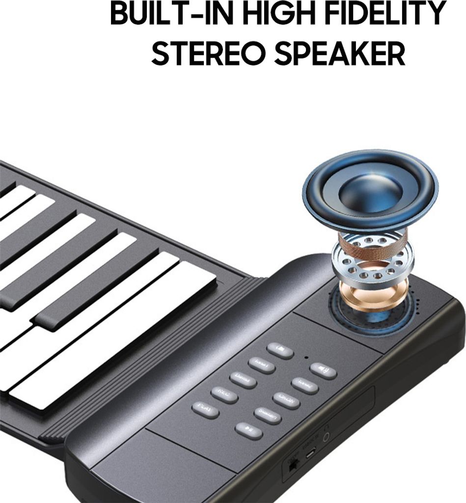 Rolovací piano se 49 klávesami a integrovaným Obrázek produktu 13