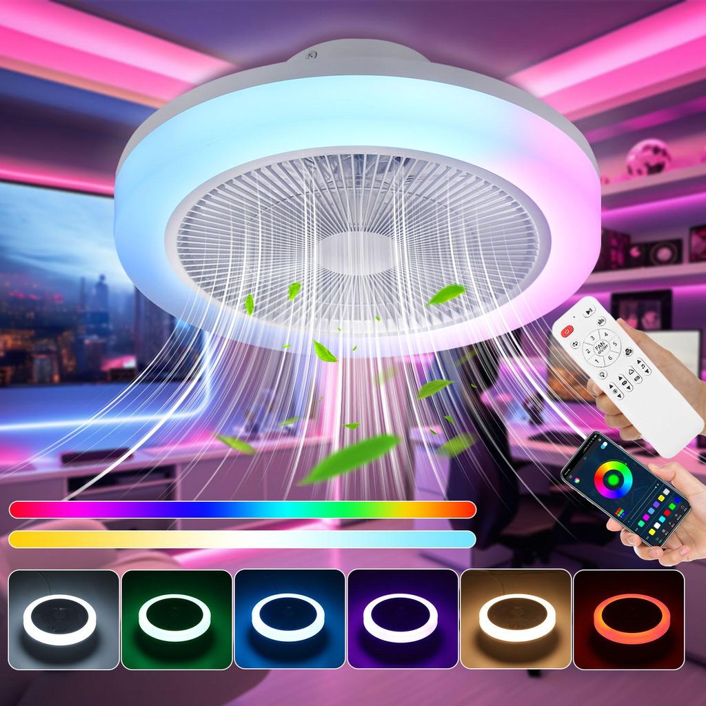 50W Music LED Deckenleuchte mit Lautsprecher, Leiser Produktbild 
