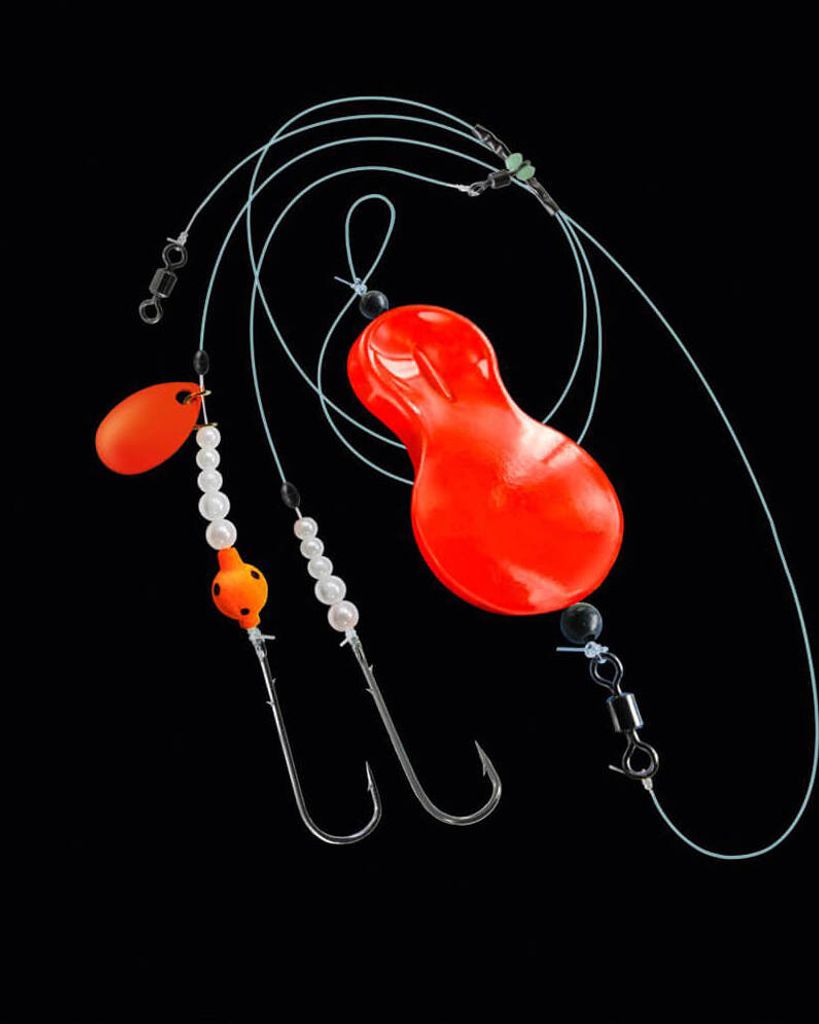Jenzi Inline-Buttlöffel montiert 110cm UV Orange 100g