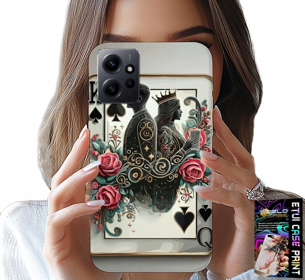 Fall Für Xiaomi Note 12 4G - Karte König Poker-Karte + Glas