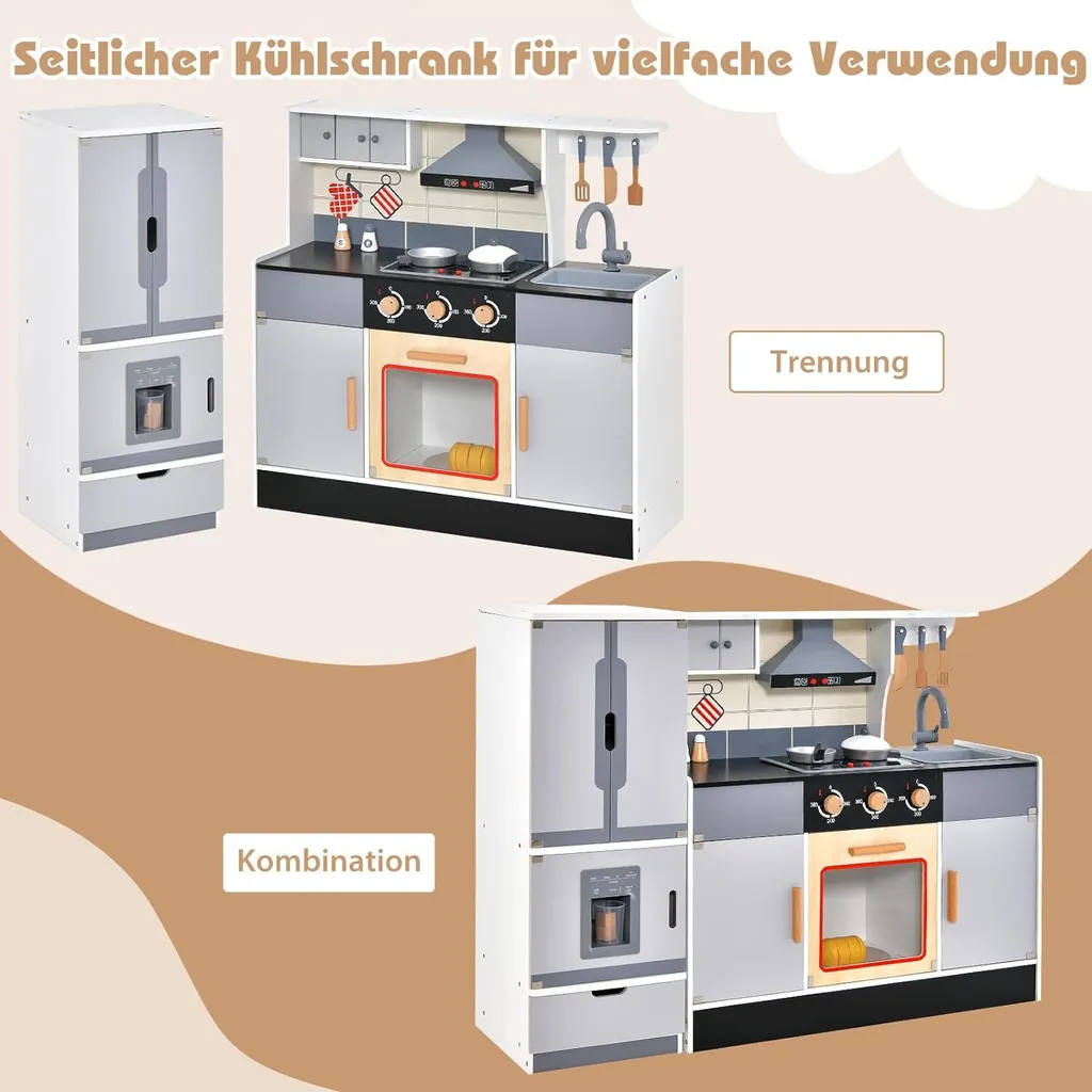 Cuisine en Bois Interactive : Solution de Jeu Sans Plastique Durable - 2