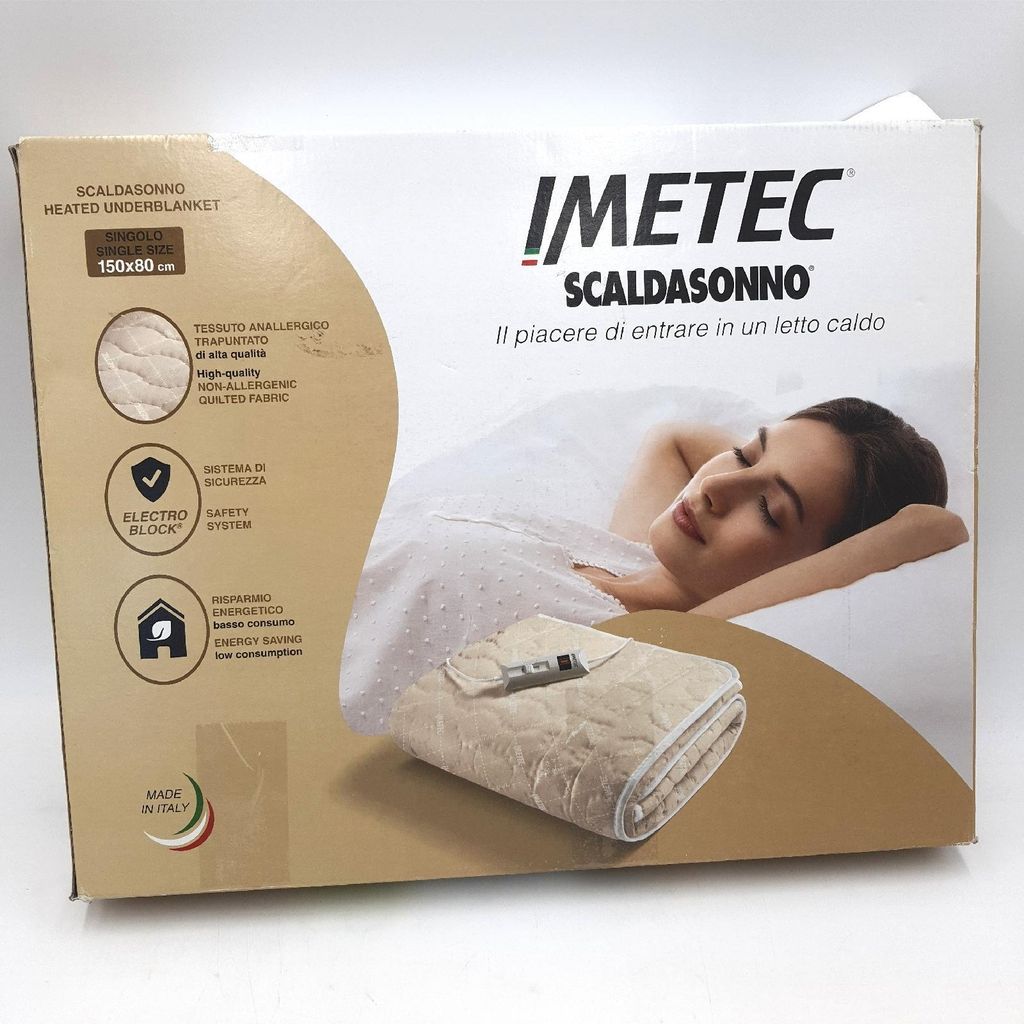 Imetec letto singolo 150 x 80 cm 2 controlli di temperatura Immagine del prodotto 