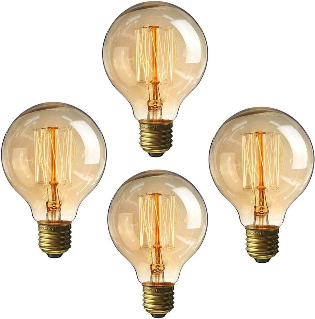 10W Retro-Glühbirne,warmweiße transparente Kronleuchterbirne,220V E27-Sockel