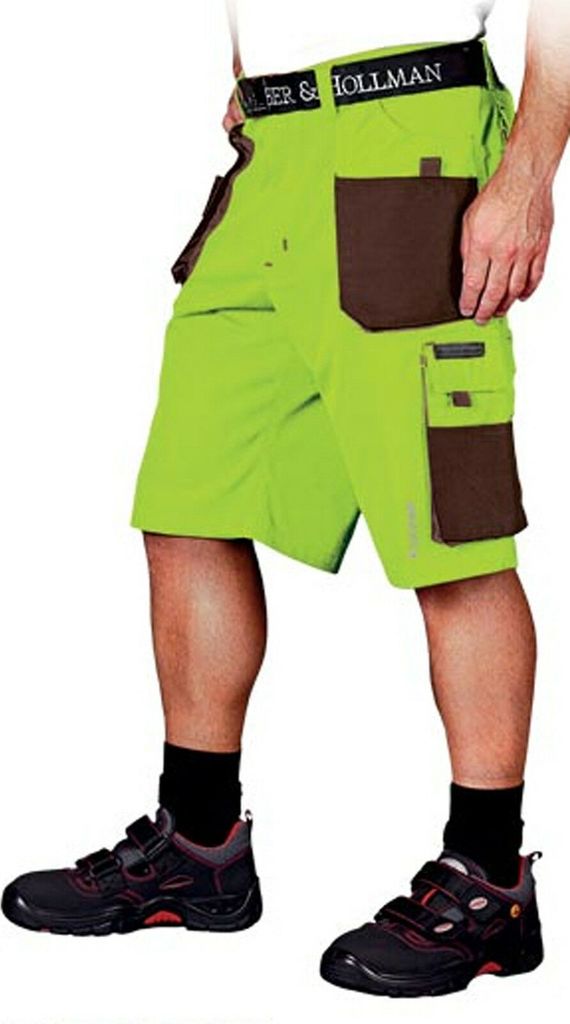KURZE Arbeitshose Sicherheitshose Schutzhose Hose Sommer Shorts (LH-FMN-TS-LBR) Gr. L