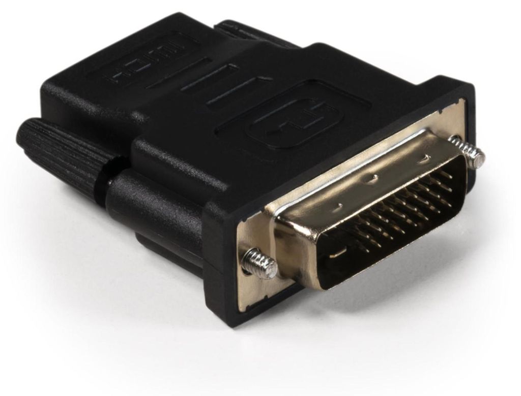 HDMI-Adapter HOLLYWOOD, HDMI Kupplung auf DVI Stecker, Produktbild 