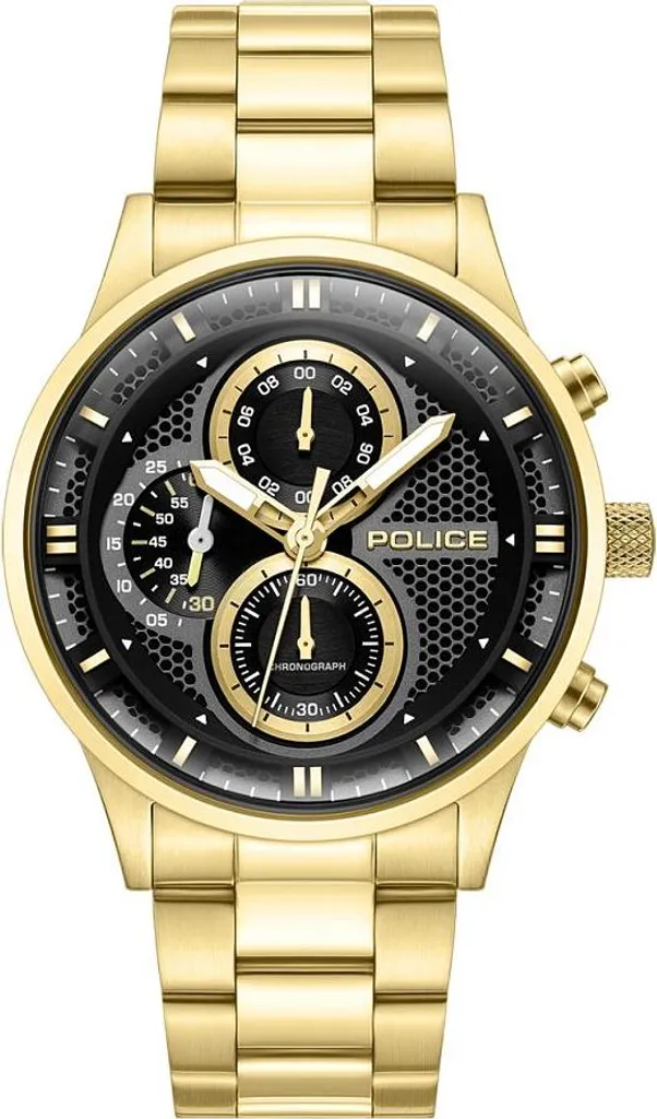 Montre Quartz Dorée Homme Police PEWGK0092503 - Boîtier Acier et Style