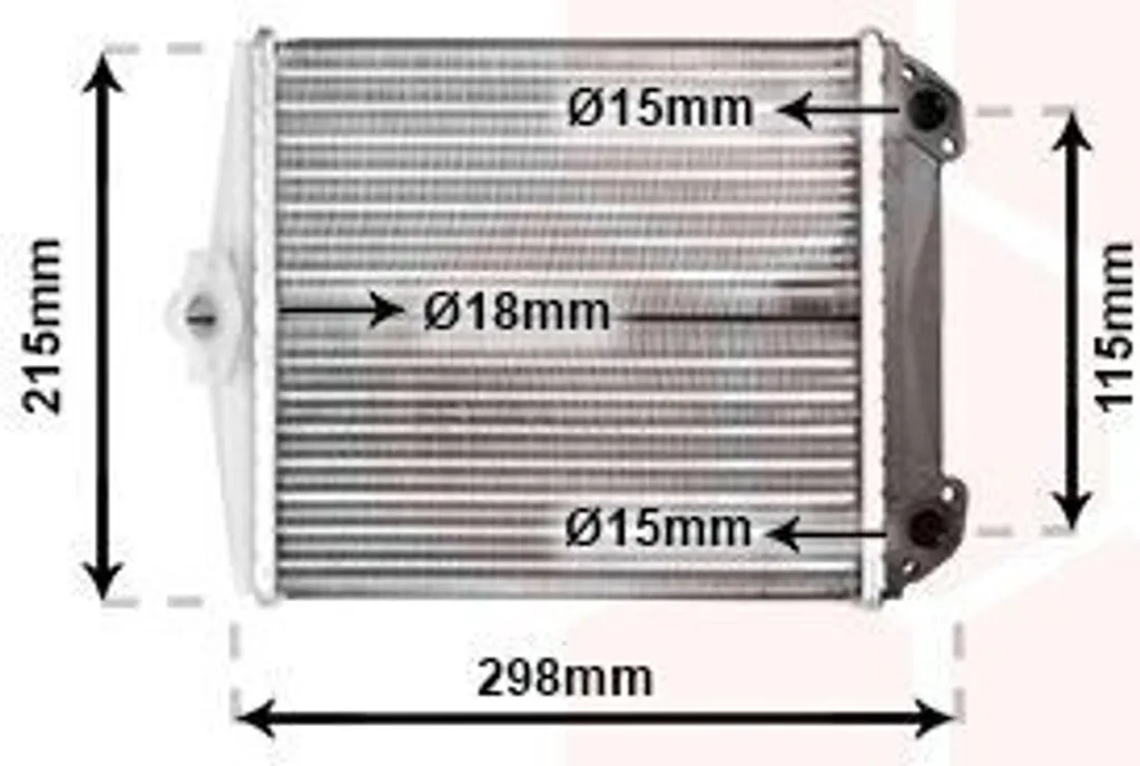 Échangeur thermique anti-fuite pour système de chauffage Mercedes W124