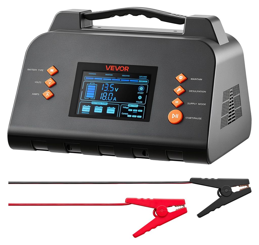 VEVOR Smart-Batterieladegerät 30 A 6/12/24 V für LiFePO4 Produktbild 