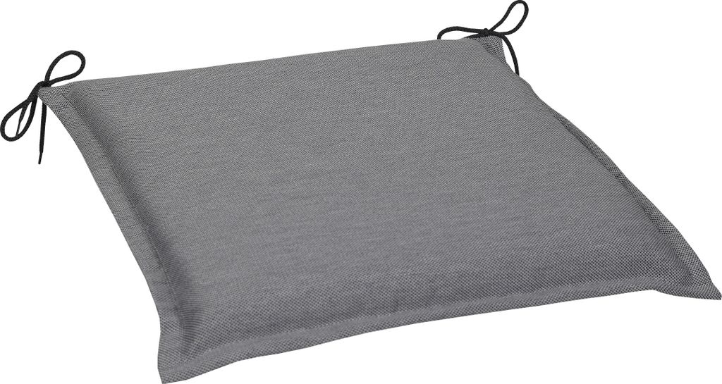 GO-DE Textil, 2er Set Sitzkissen Dora, uni hellgrau, 20925-2103