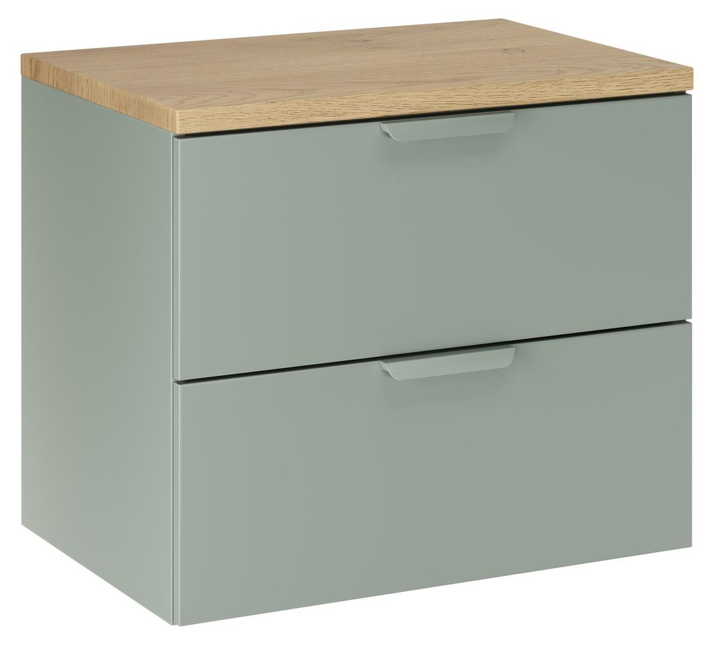Ensemble de salle de bain de 60 cm, vert, avec plan vasque Image du produit 