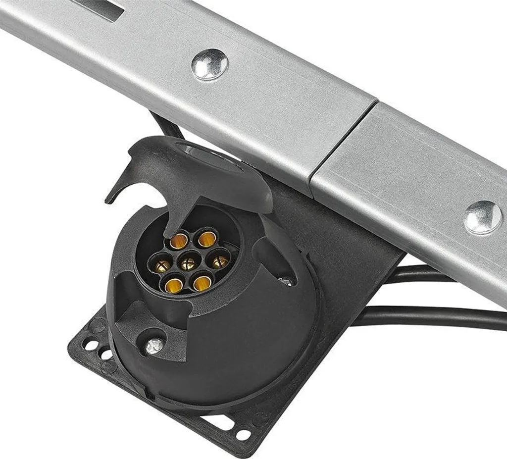 Support feux remorque télescopique 140-200cm métal avec câble 12M - 6