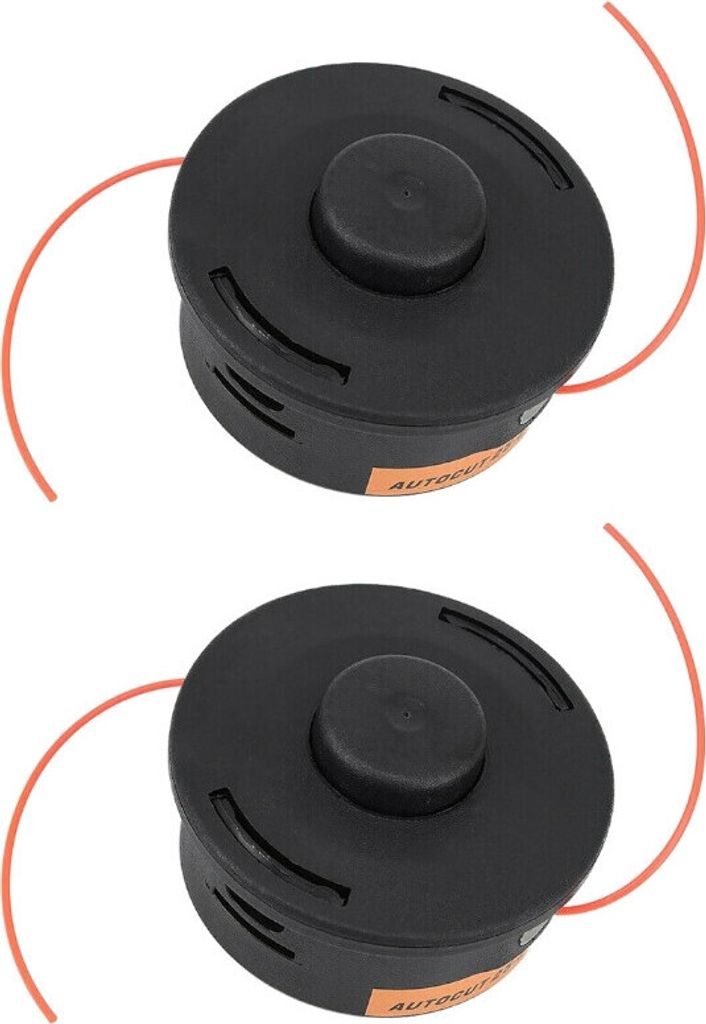 2x Trade-Shop Zweifaden-Mähkopf / Trimmerkopf / Fadenkopf M10 x 1,0mm Linksgewinde für Stihl FSA90, FSA130, FSA135 / Akku-Motorsense