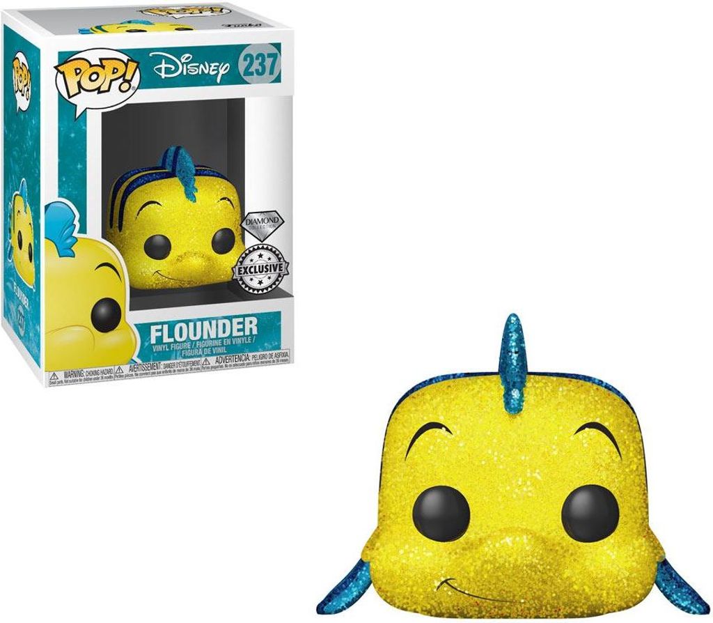 Funko Pop Disney Ariel Littel Mermaid Flounder Glitter Immagine del prodotto 