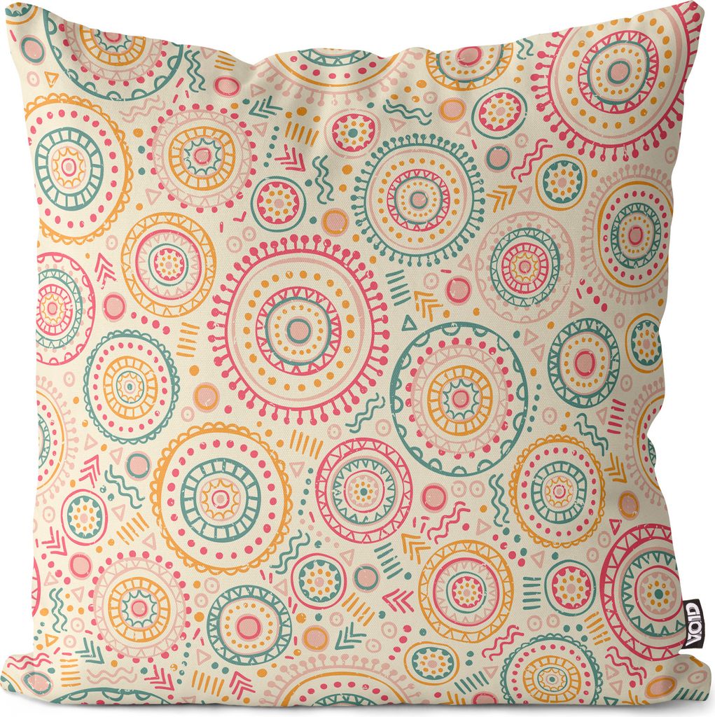 VOID Ethno Muster Tattoo Tribal Gelb Kissenbezug Kissenhülle sofa couch wohnzimmer dekoration wasserfest Outdoor Garten Kissen bezug deko