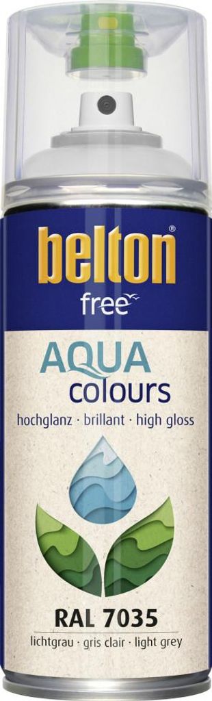 belton free Lackspray AQUAcolours 400 ml lichtgrau Produktbild 