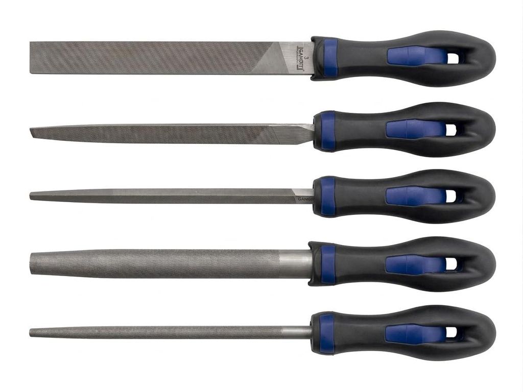 Werkstattfeilen Set 5-tlg. 200 mm Hieb 2 – Profi Metallfeilen