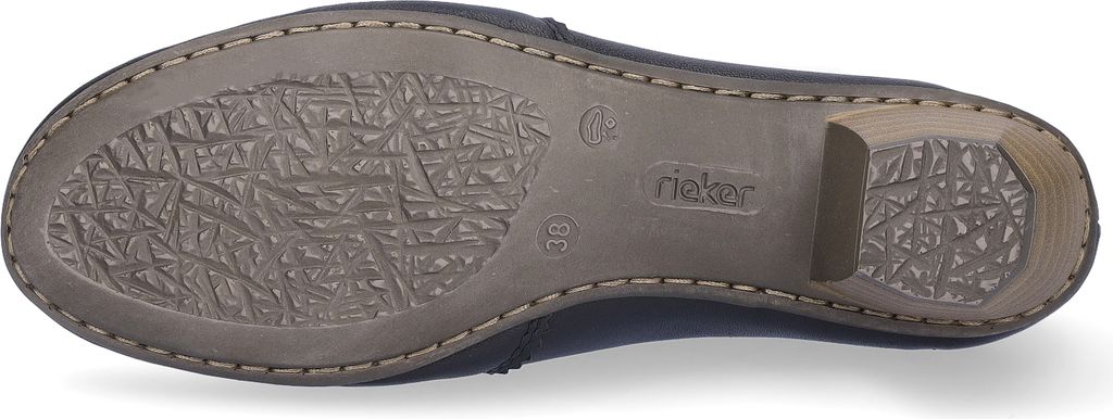 Rieker Scarpe Da Donna Pumps Halbschuh Slipper Nere Taglia 39 EU Art