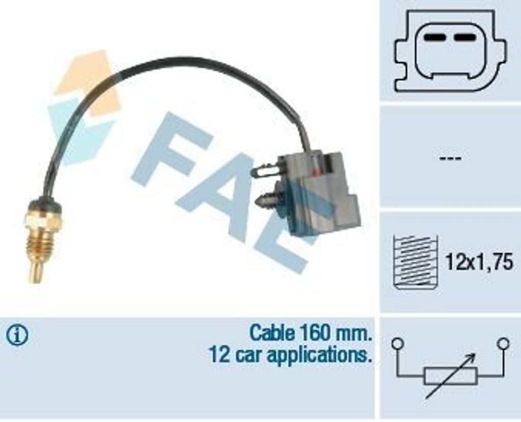 FAE 32426 Kühlmitteltemperatursensor für FORD MONDEO IV Turnier (BA7) Focus II Schrägheck (DA, HCP, DP) S-MAX (WA6) Focus II Kombi (DA, FFS, DS)