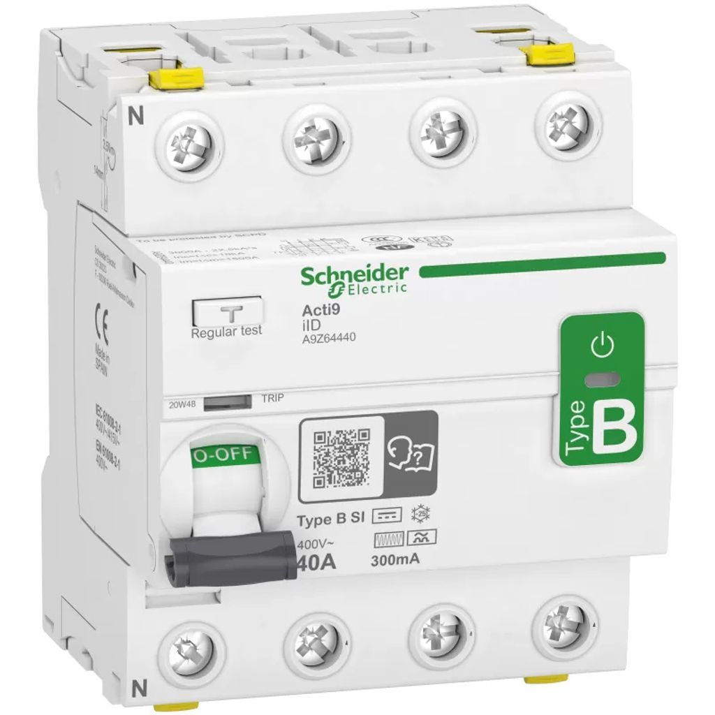 Schneider Electric FI IID 4P 40A 300MA TYP B-SI (A9Z64440)