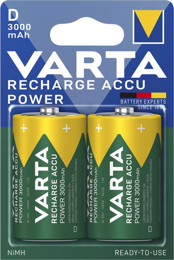 Varta Akku RECHARGE Power    D   HR20 3000mAh           Zdjęcie produktu 