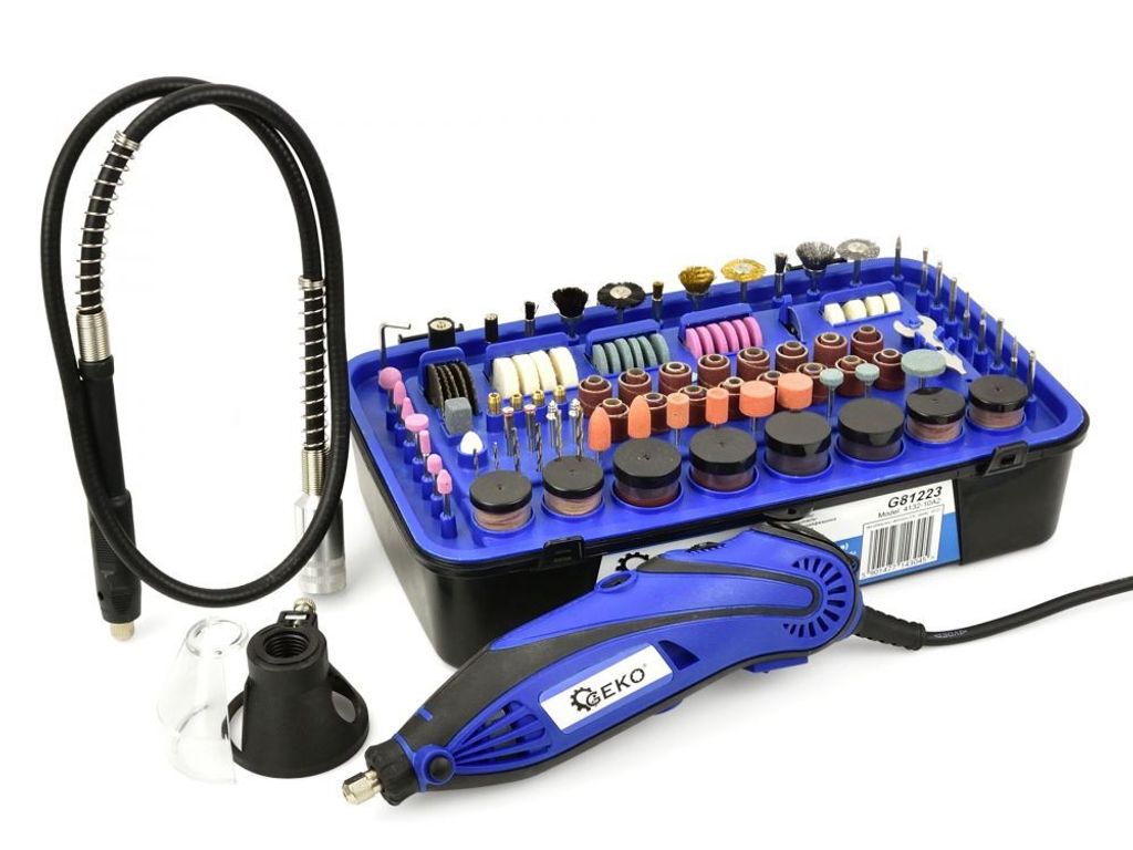 BSD Multifunktionswerkzeug - Drehwerkzeug mit Zubehör - 222tlg - 170W, 8000-35000 RPM