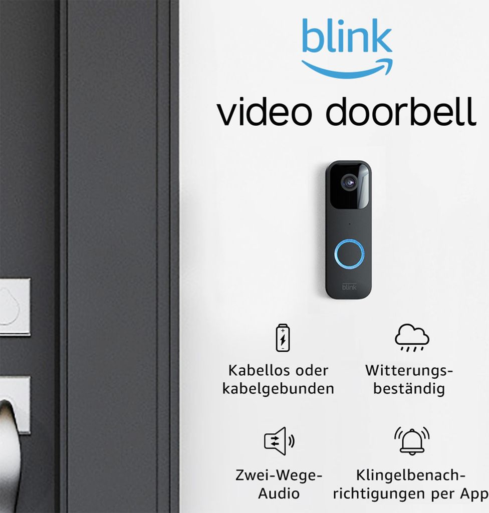 Video Doorbell schwarz Türklingel mit Kamera Produktbild 7