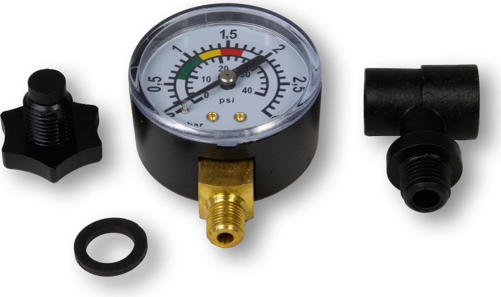 Manometer Set Entlüftungs-T-Stück Entlüftungsschraube Produktbild 