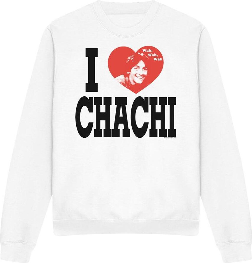 Happy Days - "I Heart Chachi" Sweatshirt für Herren/Damen Uni TV11486 (XXL) (Weiß)
