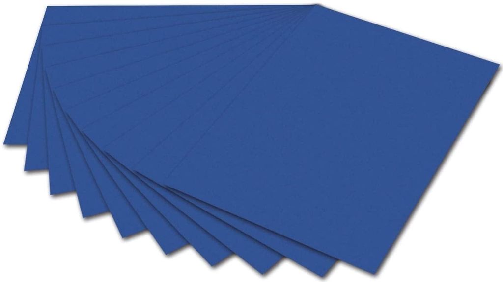 folia 6435 - Tonpapier königsblau, DIN A4, 130 g/qm, 100 Produktbild 