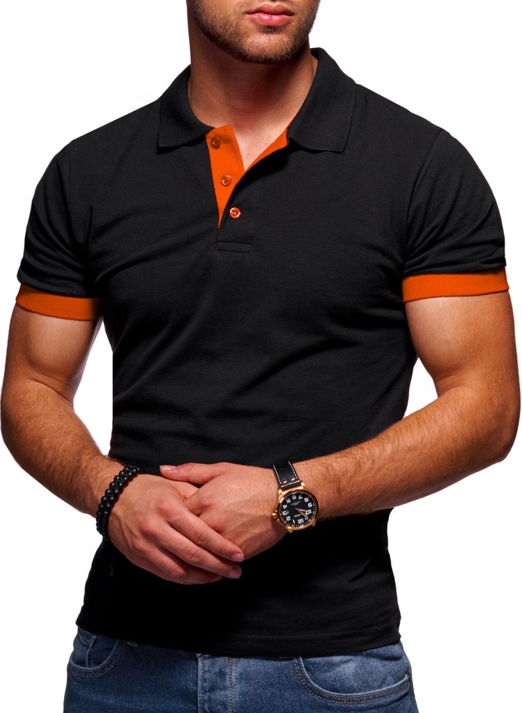 Style-Division Herren Poloshirt für Herren in Piqué-Qualität Polohemd Basic Polo-Hemd T-Shirt