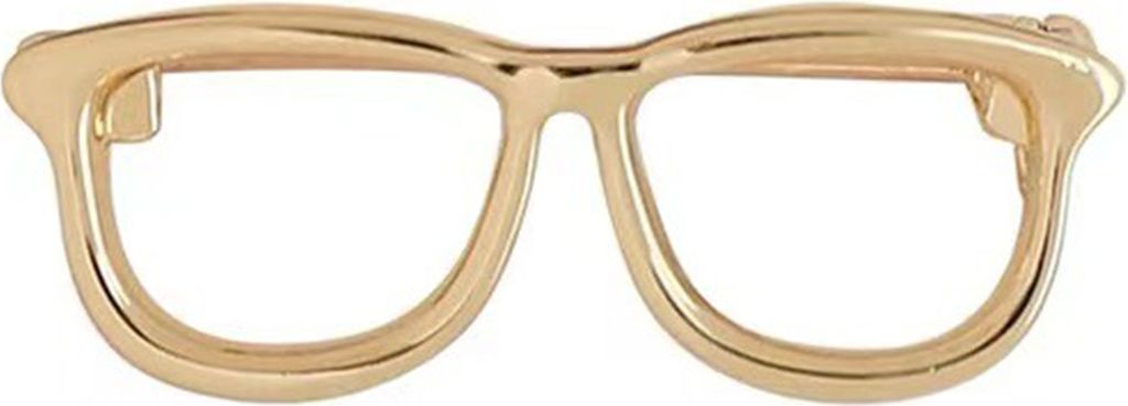 Brosche für Damen, Brillenform, Edelstahl, exquisiter, rutschfester und verschleißfester Mantelkragen, Hut, Schal, Dekoration, Kleidungsnadel, Sc...