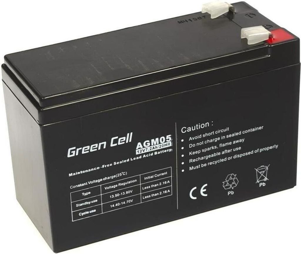 Grüne Zelle AGM05 AGM batéria 12V 7.2Ah Produktbild 