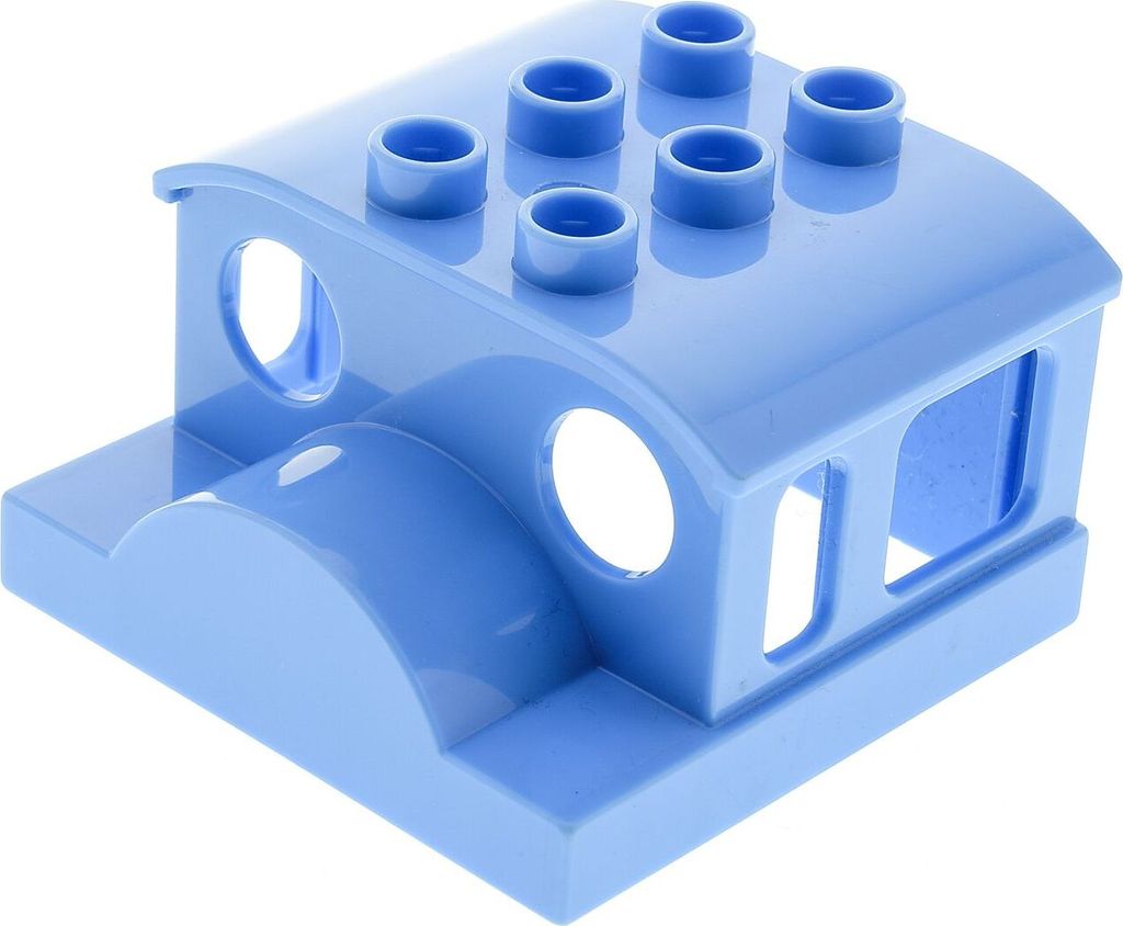 1x Lego Duplo Aufsatz Front Zug hell blau Kabinen Eisenbahn Produktbild 