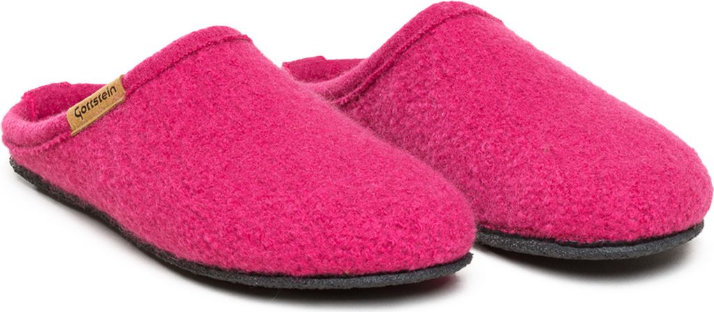 Gottstein Alpine Light Pantoffeln Aus reiner Schurwolle, Weiche Borte aus feinem Strick, Sohle mit wasserdichter Latexbeschichtung