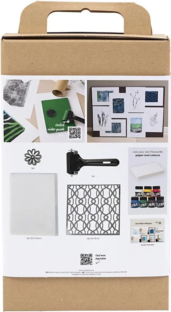 Gel Printing Toolkit pour monoprinting avec plaque de gel réutilisable - 2