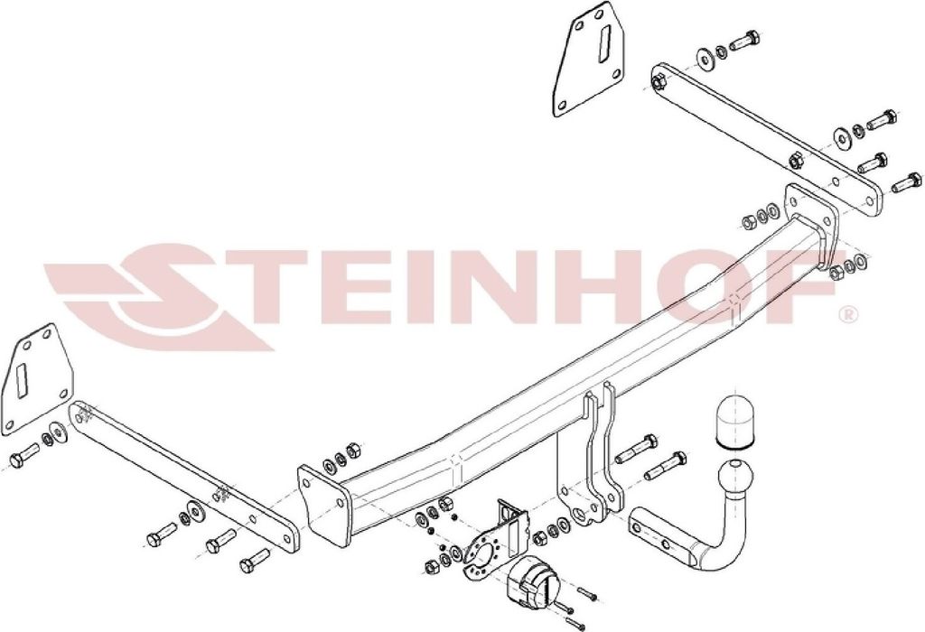 Z548105 Anhängerkupplung passend für TOYOTA Corolla 01/2019- starr