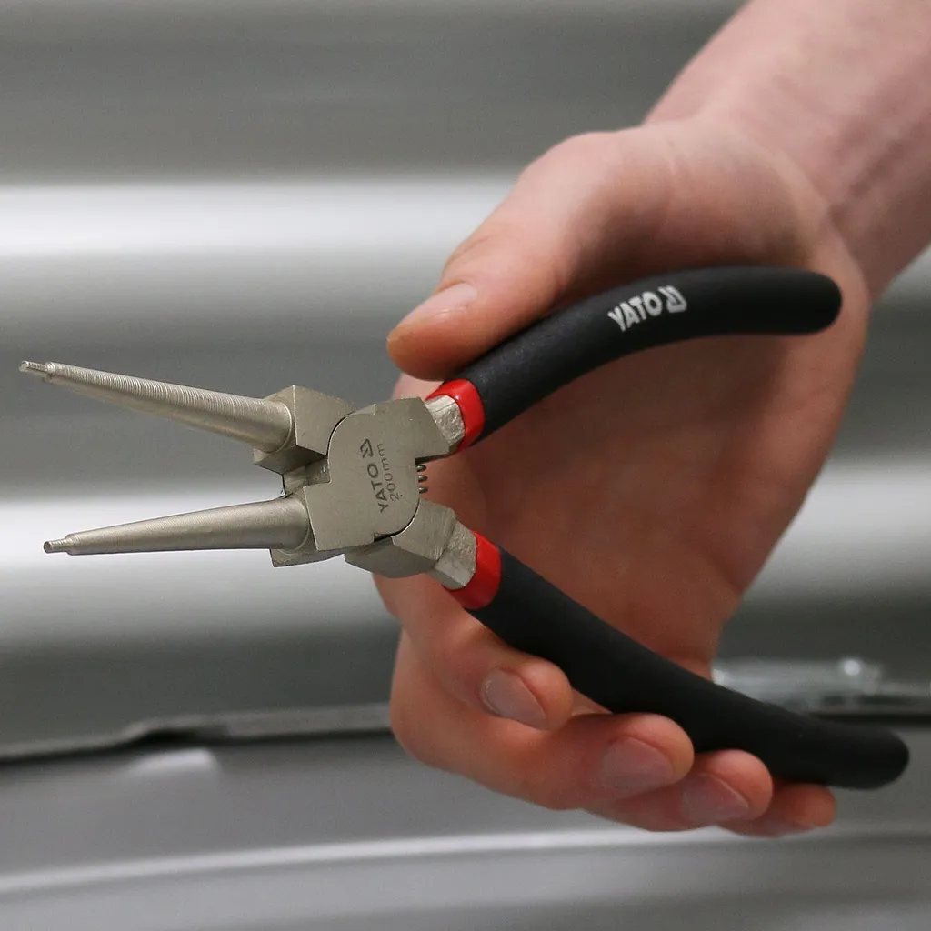 YATO YT-2146 Pinza per Anelli Elastici Interni 200mm | DIN 5256 - 3