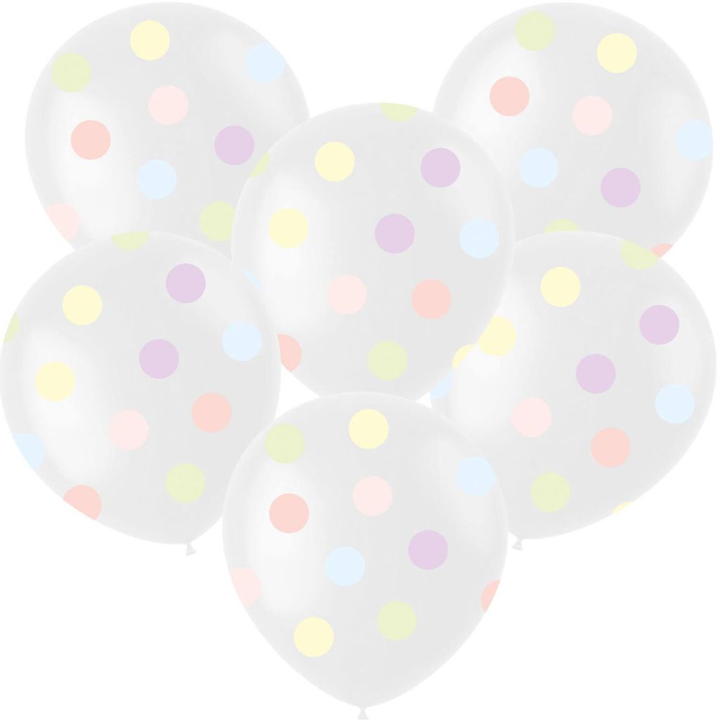 Dreamy Pastels Latexballons Ø 33cm | 6 Stück
